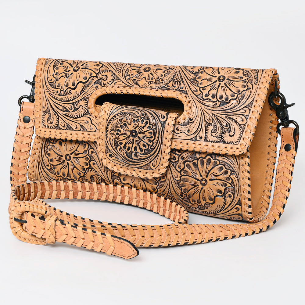 American Darling Wallet Hand Tooled Genuine Leather Western Women Bag | Wristlet Travel
