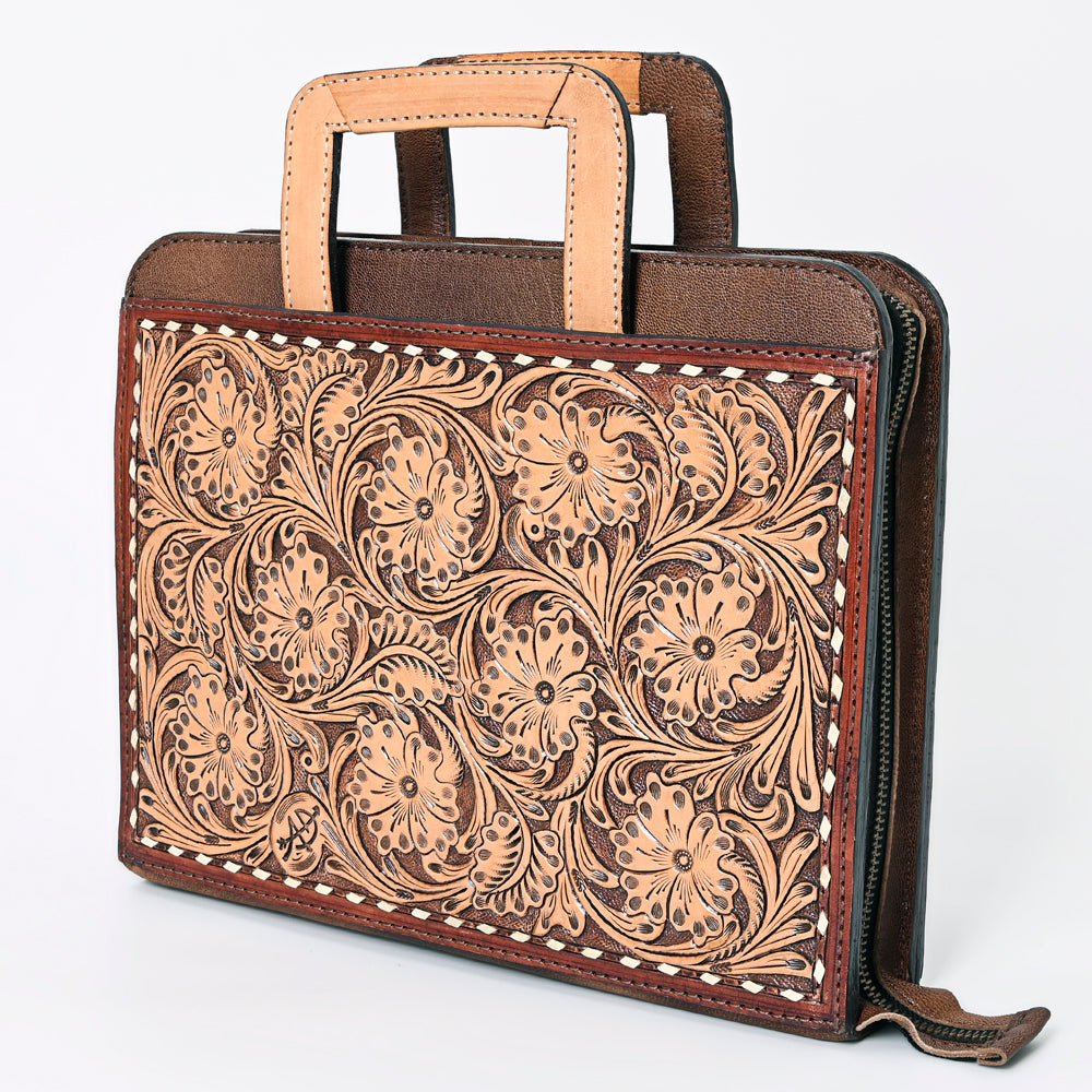 American Darling Portfolio Bag Hand Tooled Genuine Leather Western Women | Student for Sketches
