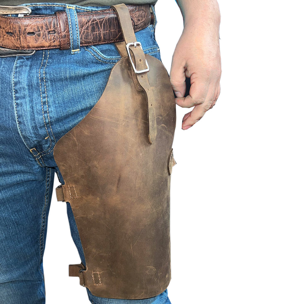 13 Inches Hilason Leather Cowboy Roper Chap