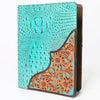 American Darling Portfolio Bag Hand Tooled Crocodile Embossed Genuine Leather Western Women | Student for Sketches