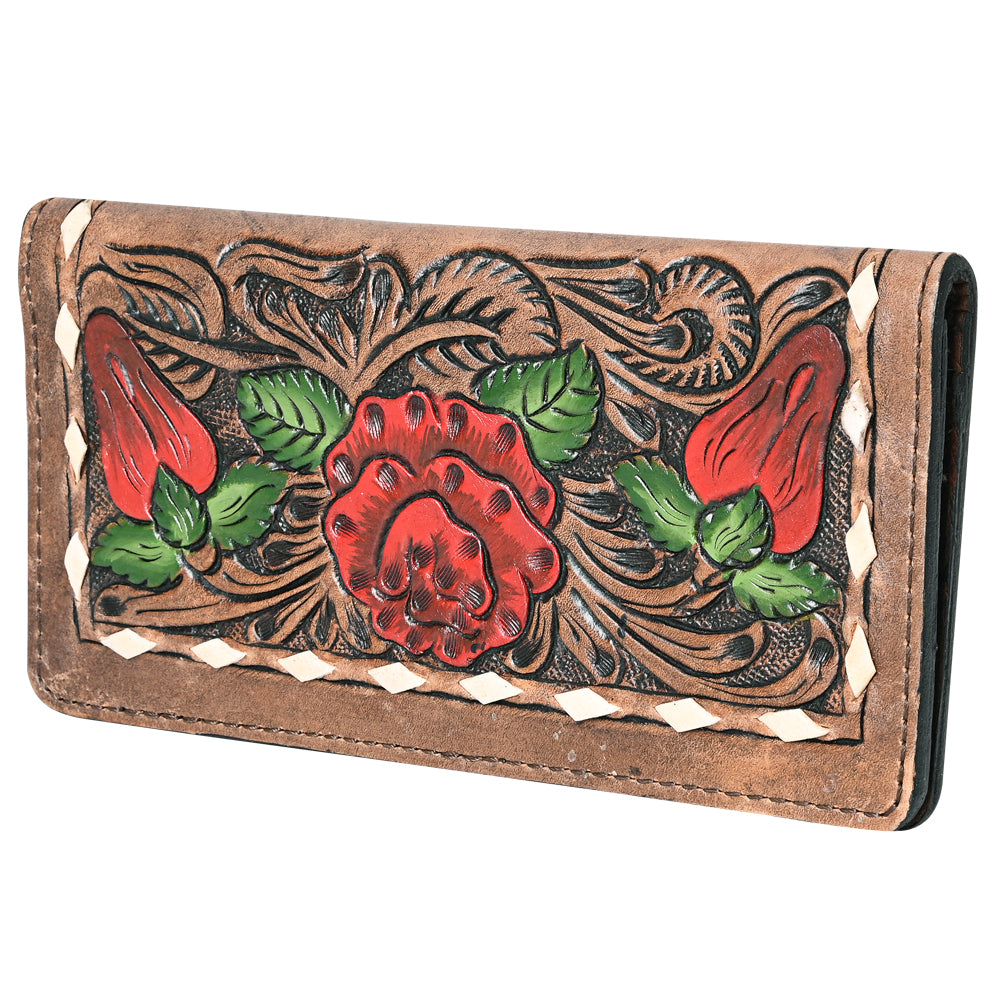 OHLAY Wallet Hand Tooled Genuine Leather Women Bag Western Handbag Purse | Womens Handbags |Leather Belt for Summer