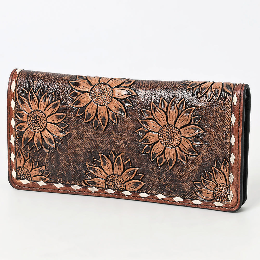 OHLAY Wallet Hand Tooled Genuine Leather Women Bag Western Handbag Purse | Womens Handbags |Leather Belt for Summer