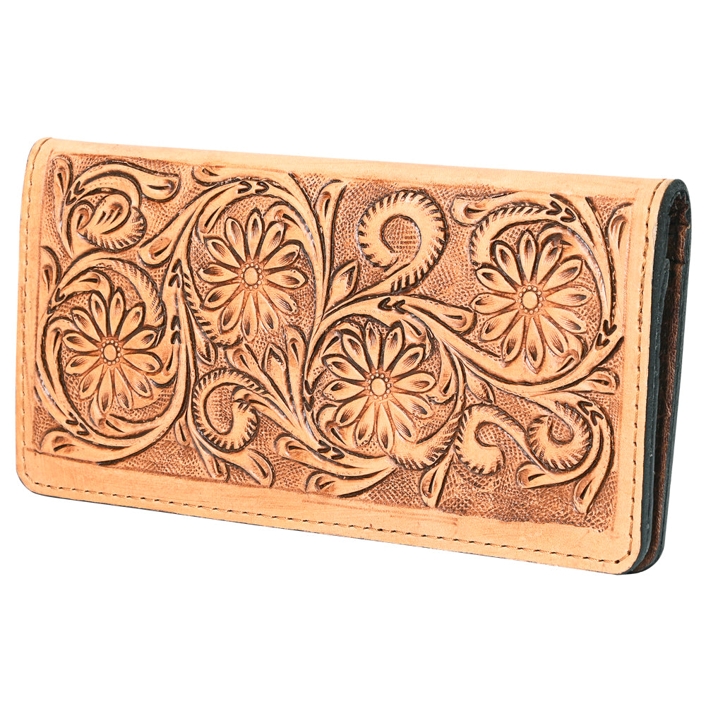 OHLAY Wallet Hand Tooled Genuine Leather Women Bag Western Handbag Purse | Womens Handbags |Leather Belt for Summer