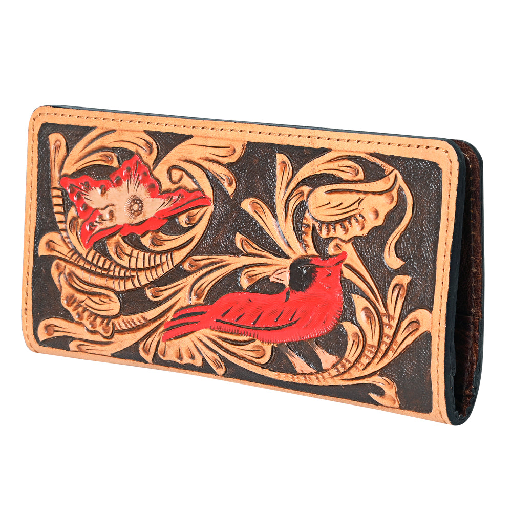 OHLAY Wallet Hand Tooled Genuine Leather Women Bag Western Handbag Purse | Womens Handbags |Leather Belt for Summer