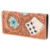 OHLAY Wallet Hand Tooled Genuine Leather Women Bag Western Handbag Purse | Womens Handbags |Leather Belt for Summer