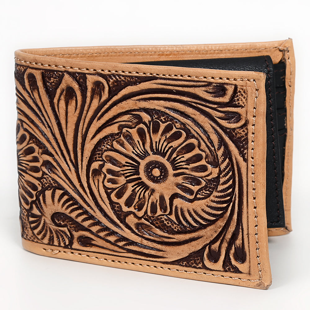 OHLAY WALLET Hand Tooled Genuine Leather women bag western handbag purse