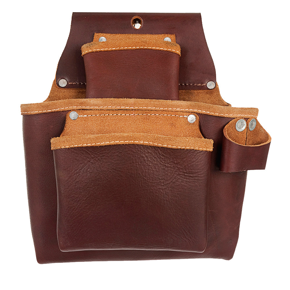 HILASON Leather Carpenter, Farmers And Electrician Tool Bag Pouch