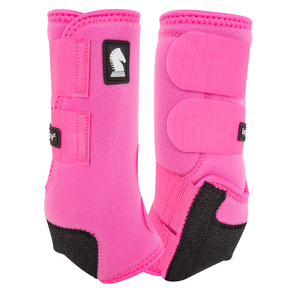 Classic Equine Legacy2 Horse Hind Sports Boots Hot Pink