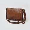 Spaghetti Western Swc197Brn Organiser Vintage Handmade Drum Dyed Genuine European Cowhide Leather Women Bag Western Handbag Purse