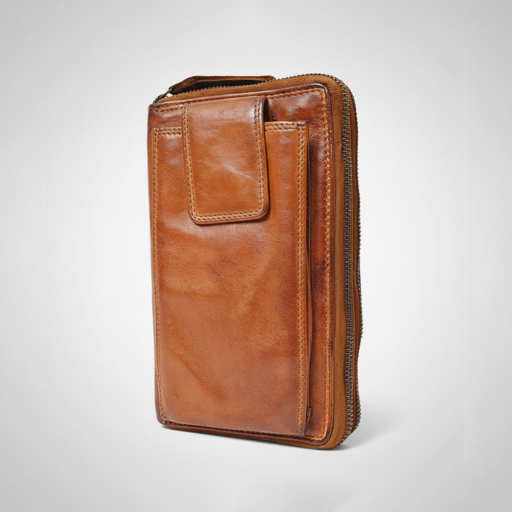 Spaghetti Western Swc432Cg Coin Purse Vintage Handmade Drum Dyed Genuine European Cowhide Leather Women Bag Western Handbag Purse
