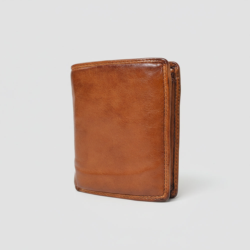Spaghetti Western Swc465Cg Wallet Vintage Handmade Drum Dyed Genuine European Cowhide Leather Women Bag Western Handbag Purse