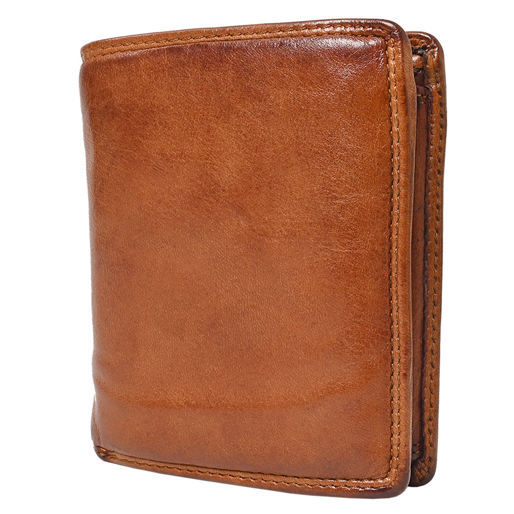 Spaghetti Western Swc465Cg Wallet Vintage Handmade Drum Dyed Genuine European Cowhide Leather Women Bag Western Handbag Purse