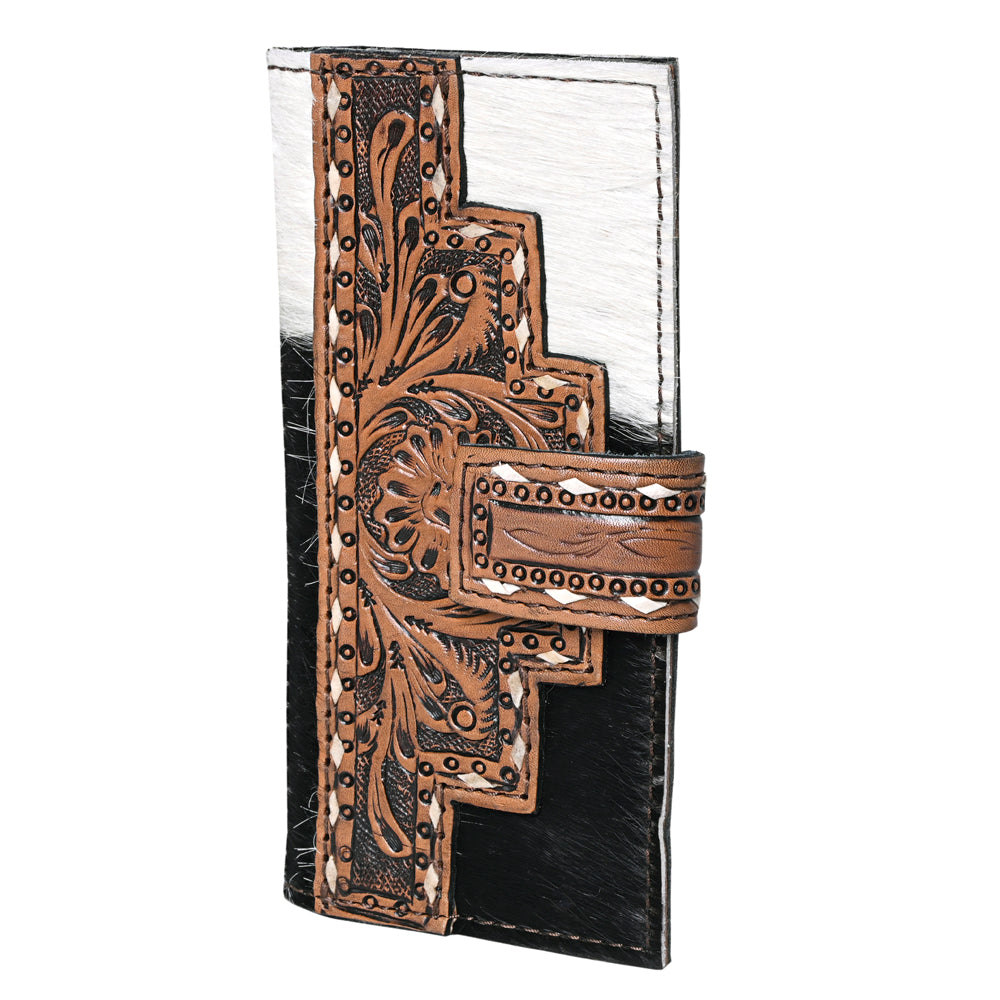 OHLAY KBG239 Coin Purse Hand Tooled Hair-On Genuine Leather women bag western handbag purse