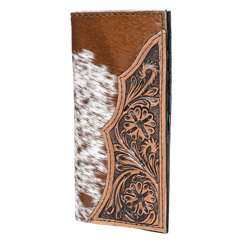 OHLAY Coin Purse Hand Tooled Hair-On Genuine Leather Women Bag Western Handbag | for Cute