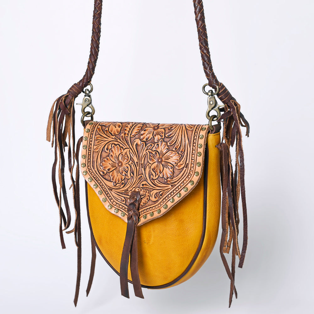 American Darling Cross Body Hand Tooled Genuine Leather Western Women Bag | Brown Handbag Purse Crossbody for Cute