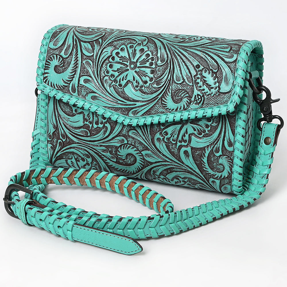 American Darling Wallet Hand Tooled Genuine Leather Western Women Bag | Wristlet Travel