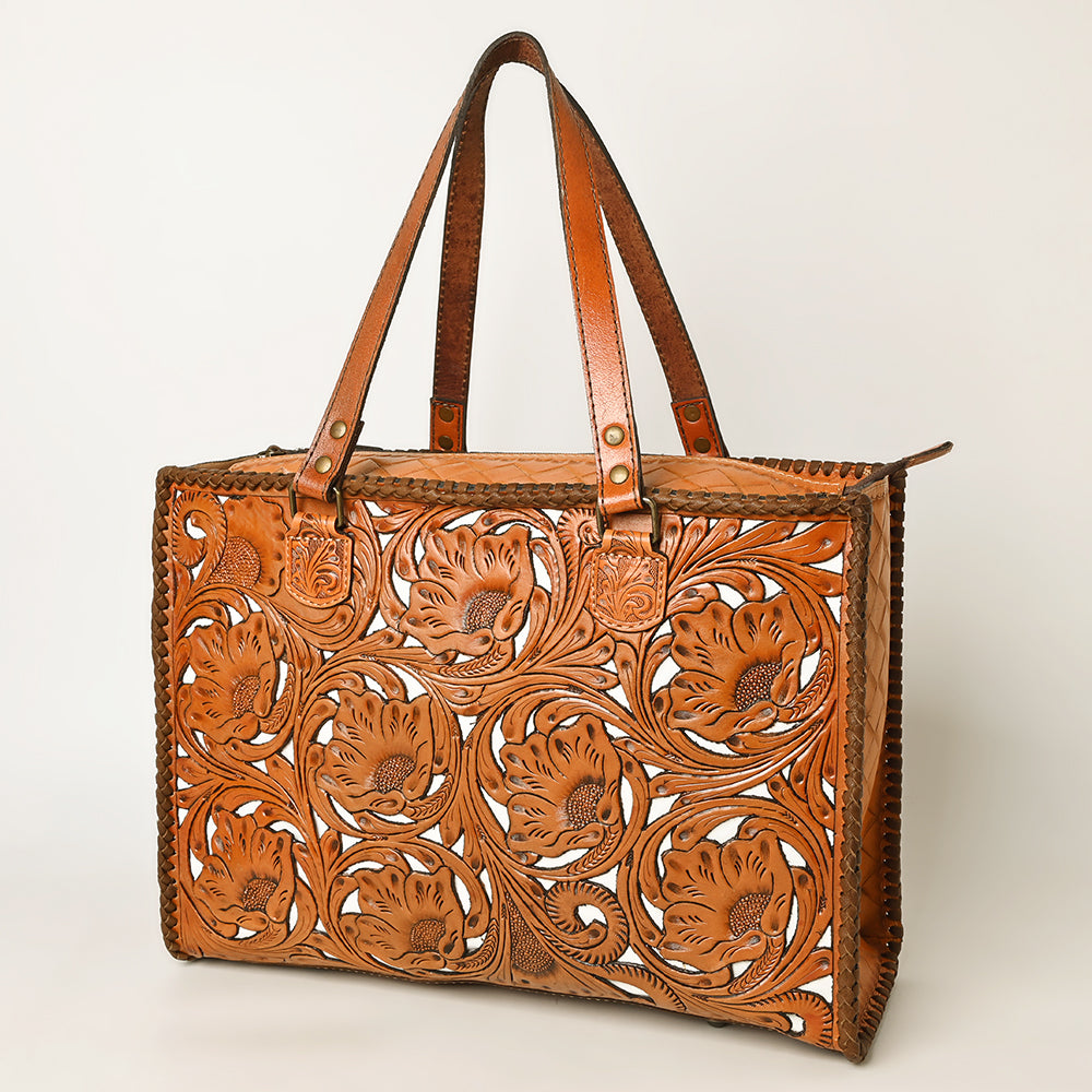 OHLAY KBG322B TOTE Hand Tooled Genuine Leather women bag western handbag purse