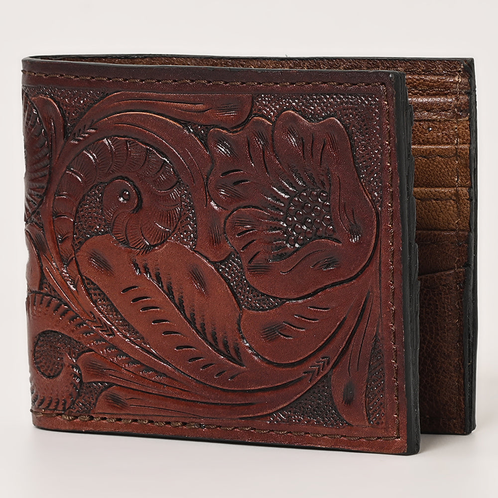 OHLAY Wallet Hand Tooled Genuine Leather Women Bag Western Handbag Purse | Womens Handbags |Leather Belt for Summer