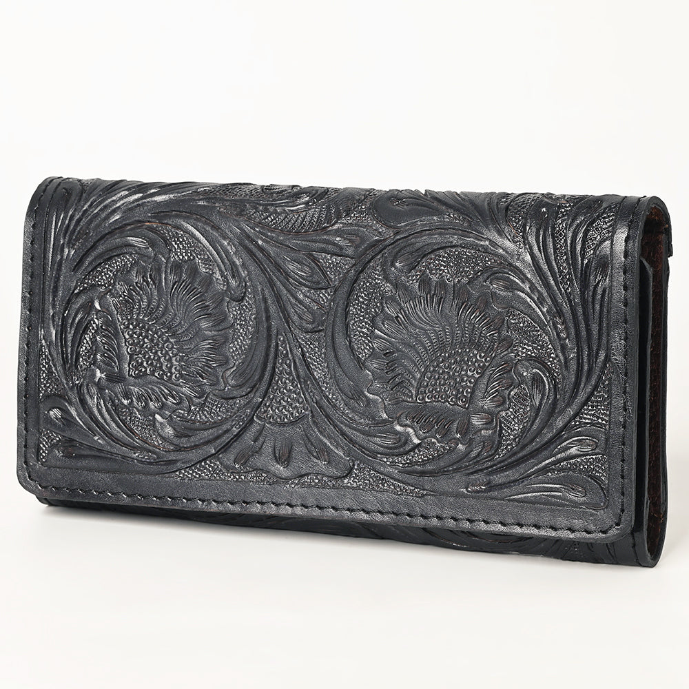 OHLAY Wallet Hand Tooled Genuine Leather Women Bag Western Handbag Purse | Womens Handbags |Leather Belt for Summer