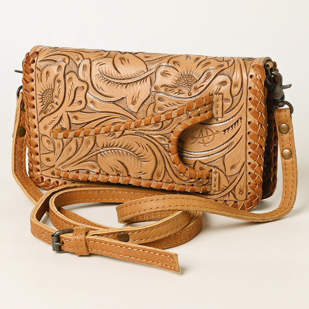 American Darling Clutch Hand Tooled Genuine Leather Women Bag Western Handbag Purse