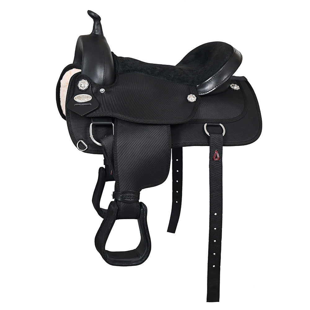 HILASON Flex Tree Western Horse Saddle Cordura Synthetic Trail & Pleasure | for Horses