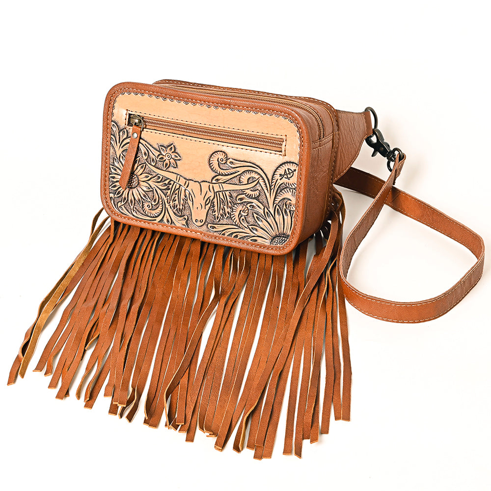 American Darling Fanny Pack Bag Hand Tooled Genuine Leather Western Women Handbag Purse | for Cute