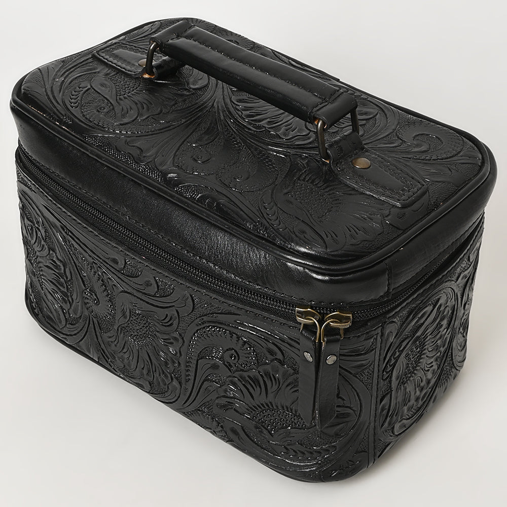 American Darling Jewelry Case Hand Tooled Genuine Leather Western Women Bag | Organizer Box for Travel