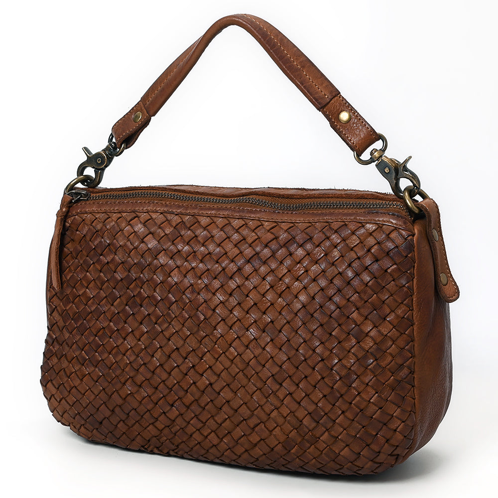 Never Mind NMBGM161A Hobo Vintage Handmade Genuine Cowhide Leather Women Bag Western Handbag Purse