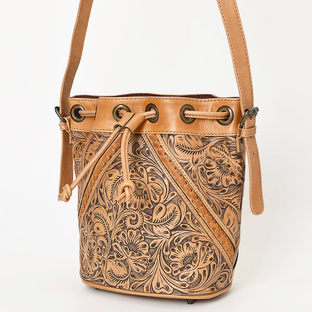 OHLAY OHG101A Bucket Hand Tooled Genuine Leather women bag western handbag purse