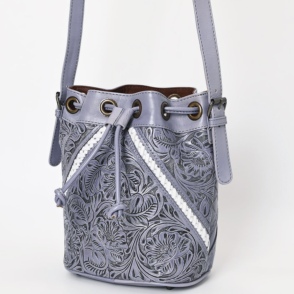 OHLAY OHG101B Bucket Hand Tooled Genuine Leather women bag western handbag purse