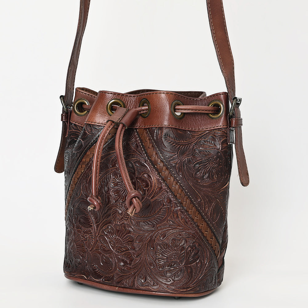 OHLAY OHG101C Bucket Hand Tooled Genuine Leather women bag western handbag purse