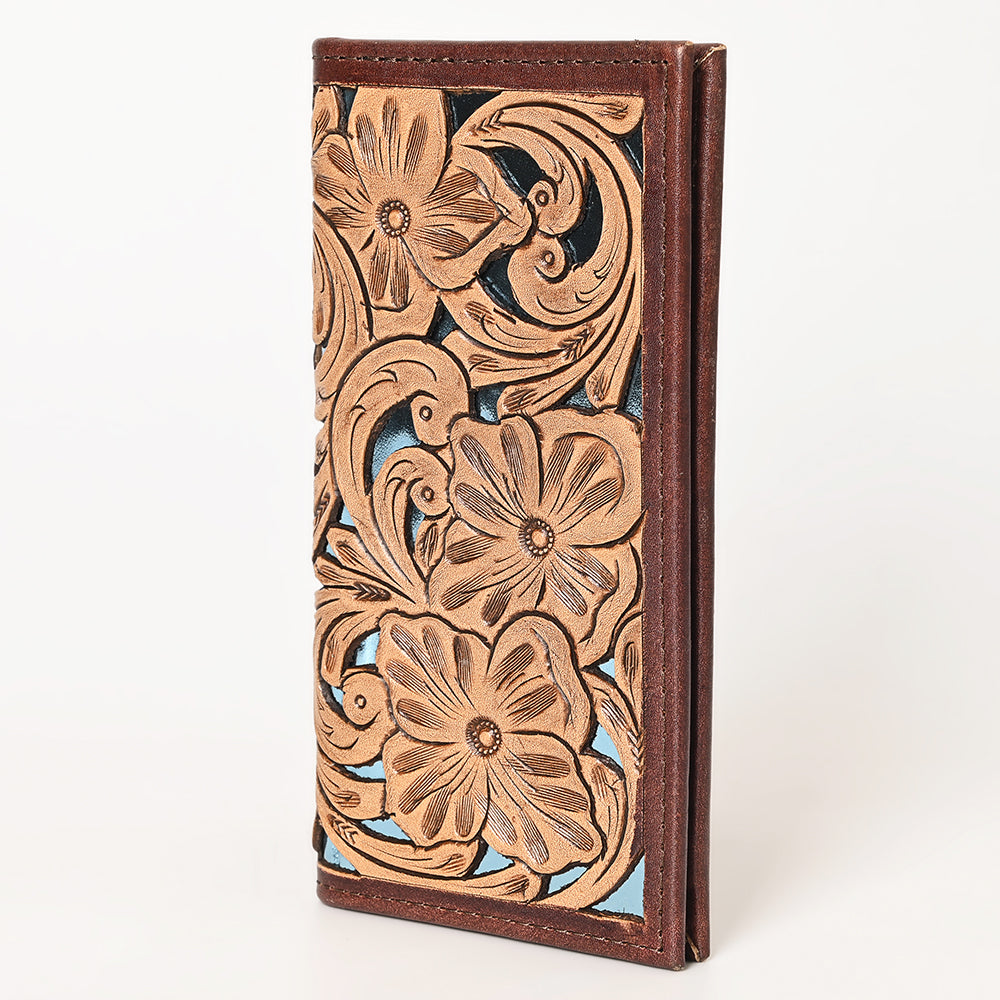 OHLAY Wallet Hand Tooled Genuine Leather Women Bag Western Handbag Purse | Womens Handbags |Leather Belt for Summer