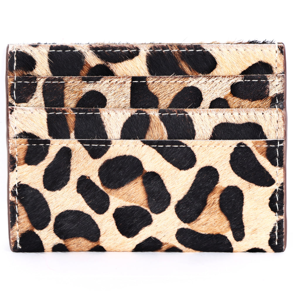 American Darling Card Holder Hair on Genuine Leather | Business Credit