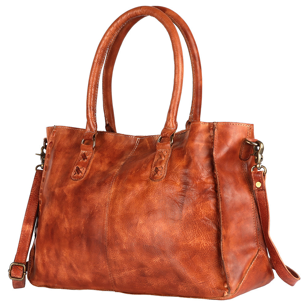 Never Mind Nmbgm125B Tote Vintage Handmade Genuine Cowhide Leather Women Bag WesternåÊHandbagåÊPurse
