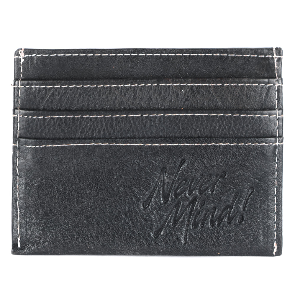 Never Mind Wallet Vintage Handmade Genuine Cowhide Leather Women Bag Western Handbag Purse