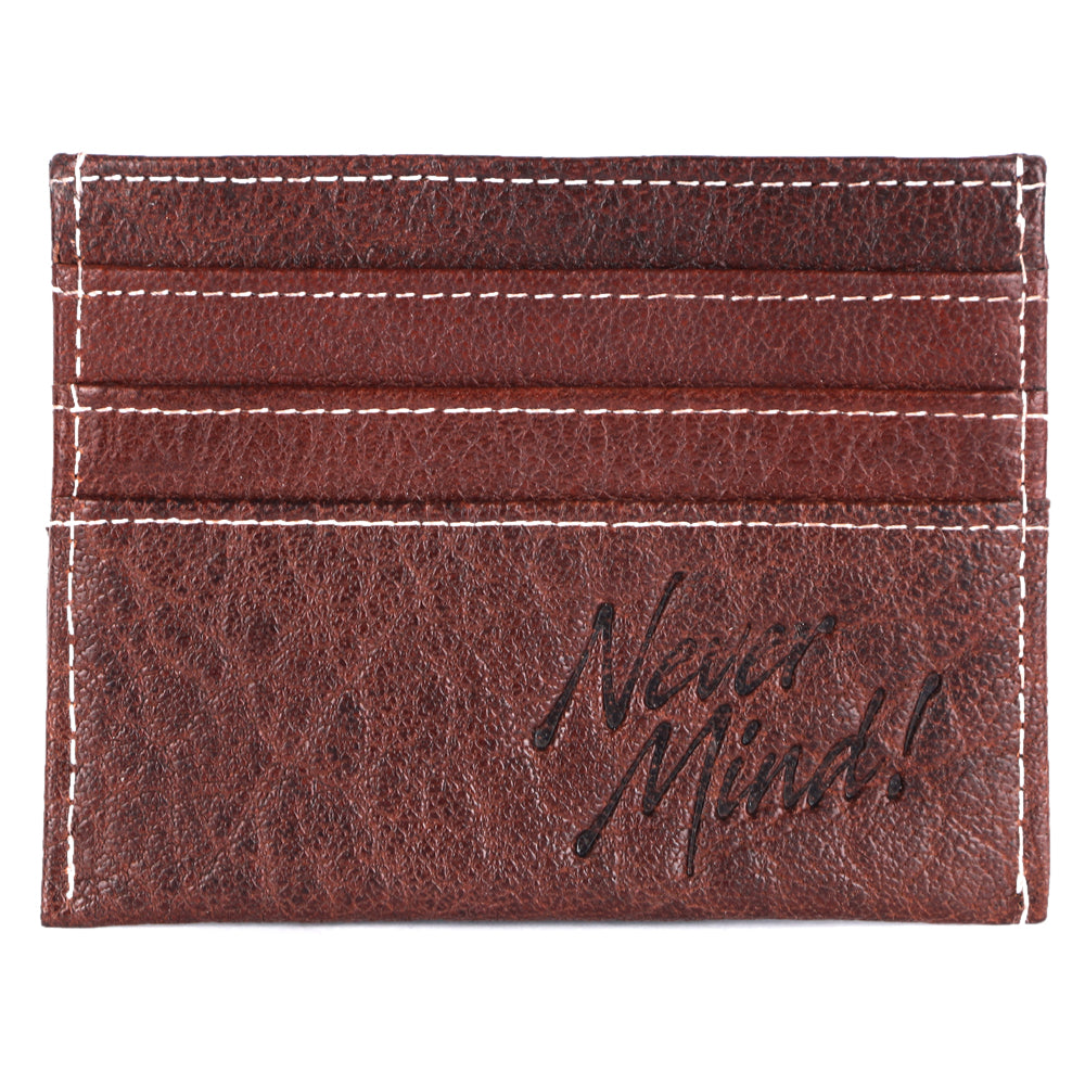 Never Mind Wallet Vintage Handmade Genuine Cowhide Leather Women Bag Western Handbag Purse