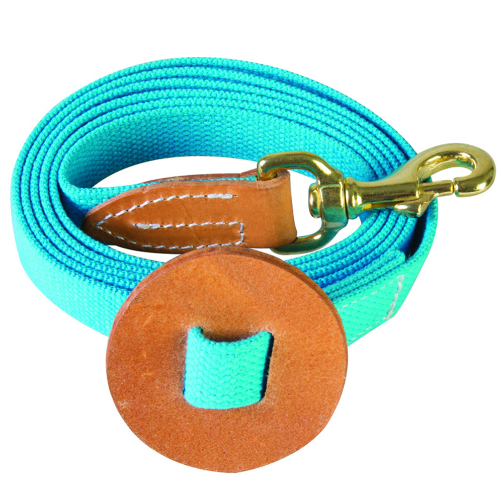 HILASON Western Cotton Turquoise Lead Rope/Strap With Bolt Snap | Rope Ropes For Horses Horse Lunge Line Braided Cord