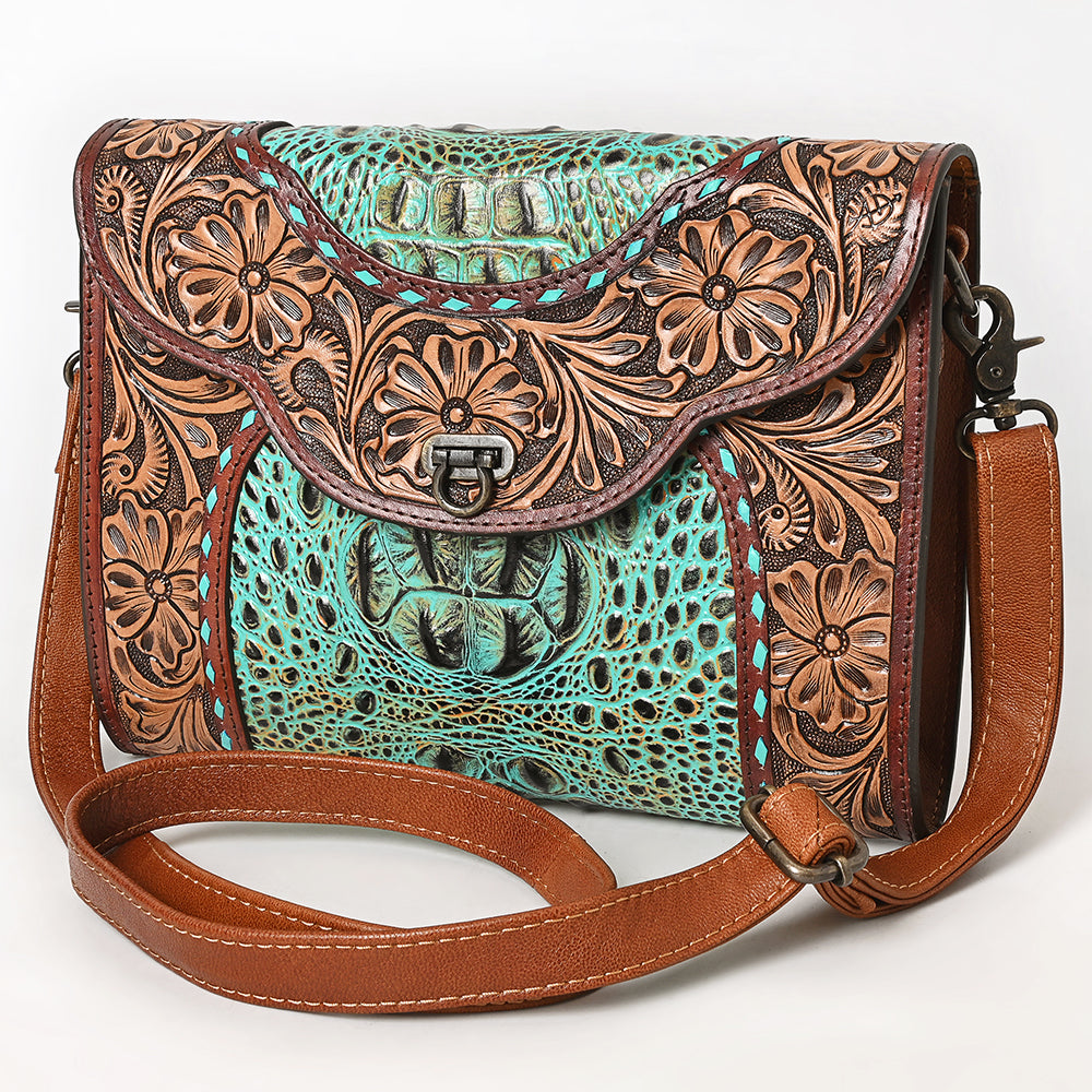 American Darling Crossbody Hand Tooled Genuine Leather Women Bag Western Handbag | Purse for