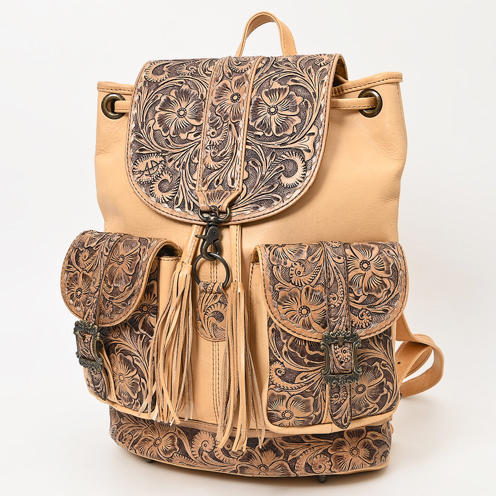 American Darling Backpack Hand Tooled Genuine Leather Women Bag Western Floral Handbag | Women| Purse