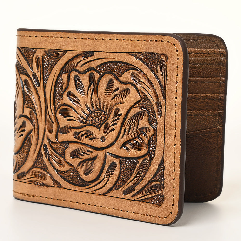 American Darling Women's Wallet Hand-Tooled Genuine Leather Handbag and Ladies Purse
