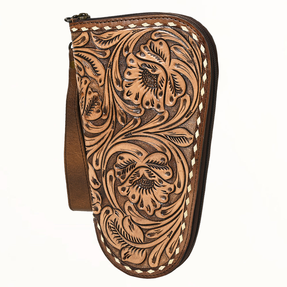 American Darling Gun Case Hair on Hand Tooled Genuine Leather Western Cases | Women Shotgun