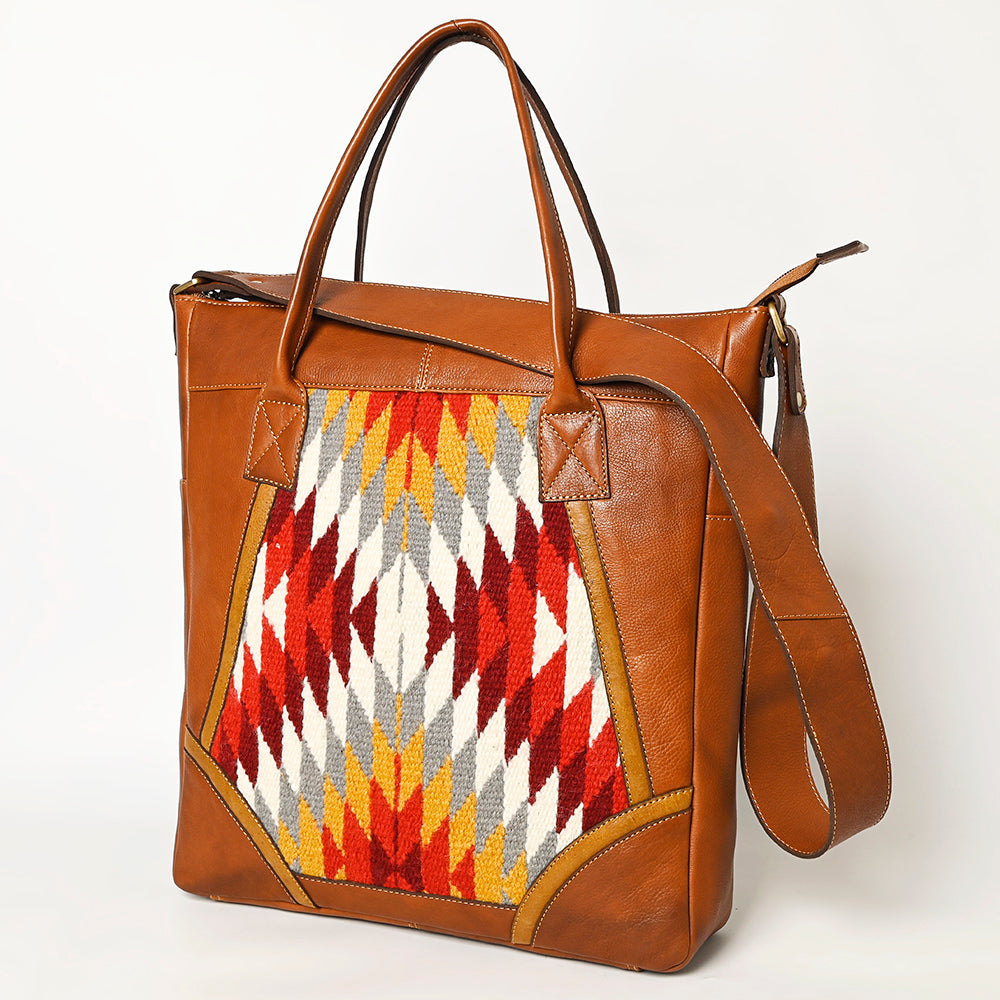 American Darling Tote Hand Tooled Saddle Blanket Genuine Leather Women Bag Western Handbag Purse