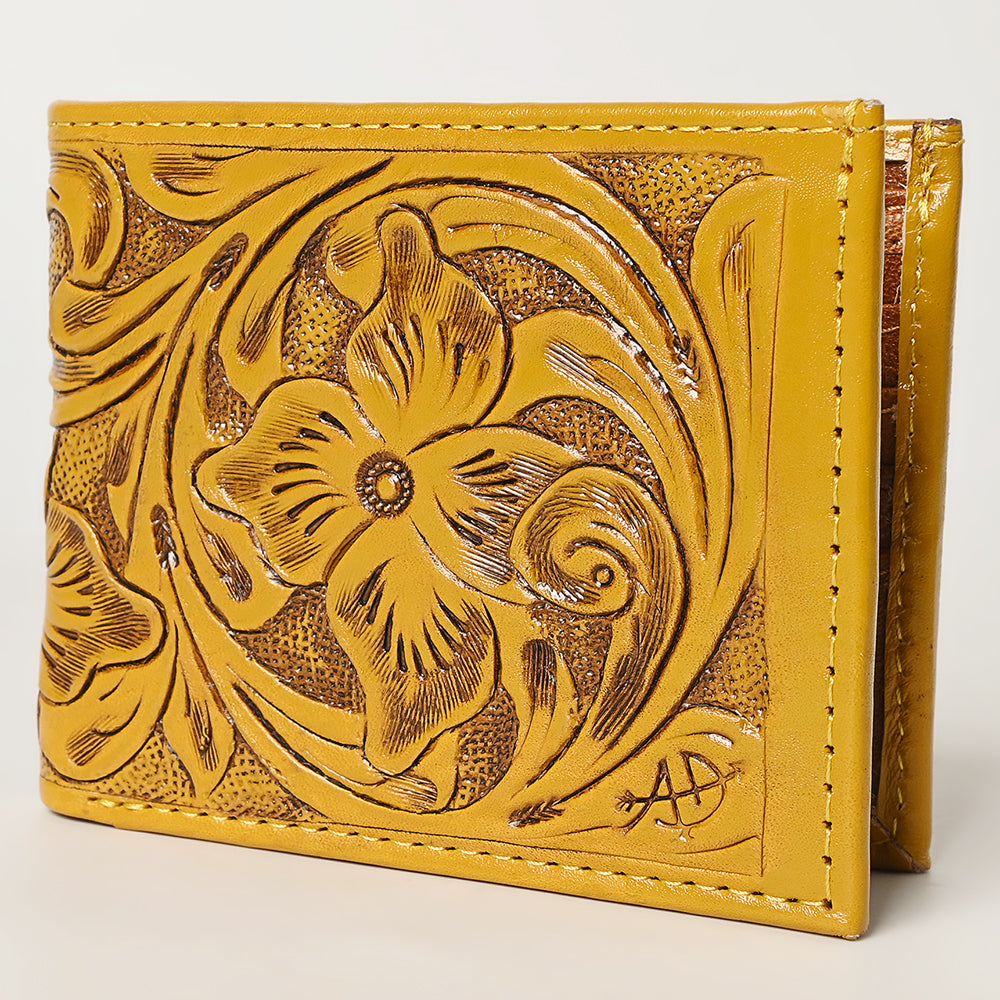 American Darling Wallet Hand Tooled Genuine Leather Western Women | Wristlet Travel Clutch for