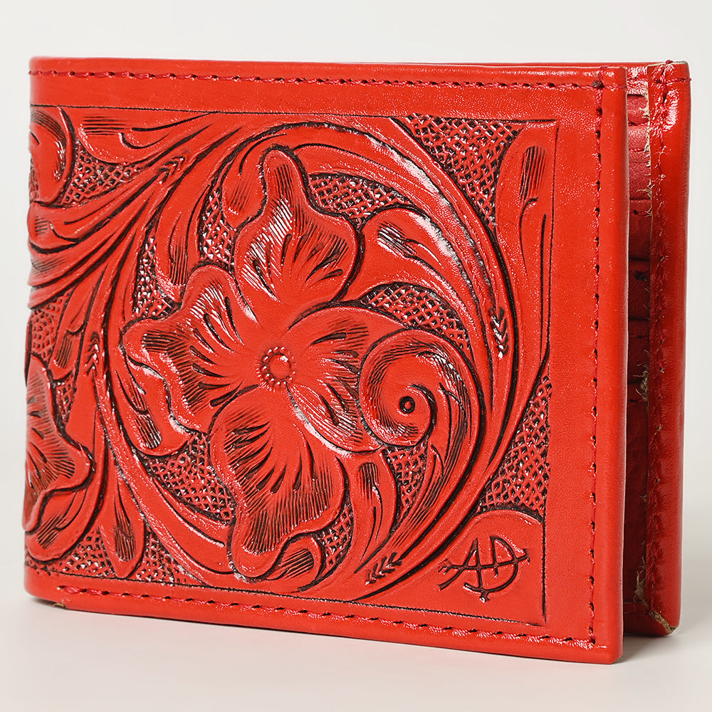 American Darling Wallet Hand Tooled Genuine Leather Western Women | Wristlet Travel Clutch for