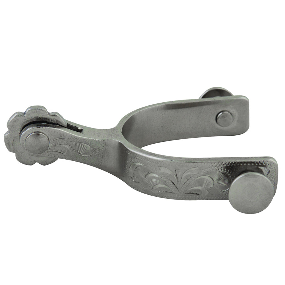 Hilason Western Horse Riding Np Toddler Stainless Steel Solid Brass Rowel Spur