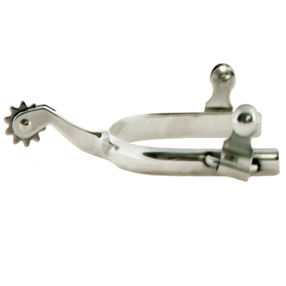 1 In - 2 Hilason Western Horse Riding Men Roping Stainless Steel Solid Brass Rowel Spur