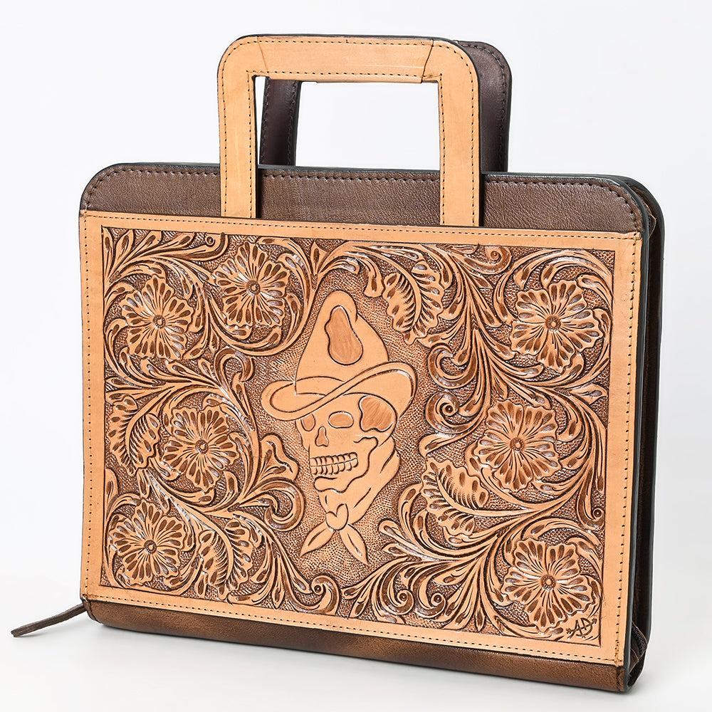American Darling Portfolio Bag Hand Tooled Genuine Leather Western Women | Student for Sketches