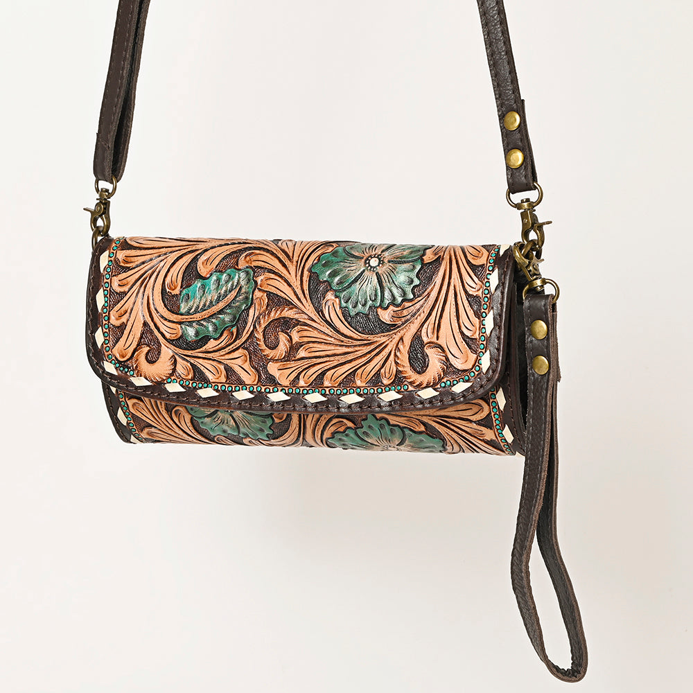 American Darling Clutch Hand Tooled Genuine Leather Western Women Bag Handbag Purse | Purses for Cute