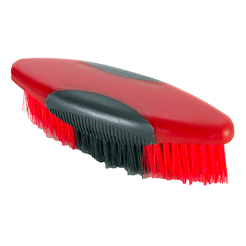 Hilason 7-5 /8 Inch Plastic Dandy Horse Brush-Red