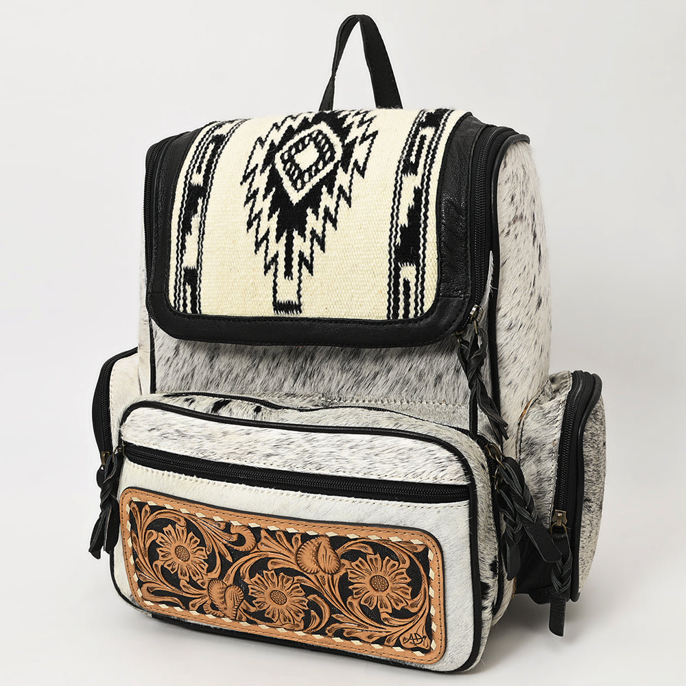 American Darling Women's Backpack Bag Western Hand Tooled Saddle Blanket Genuine Leather Handbag and Ladies Purse